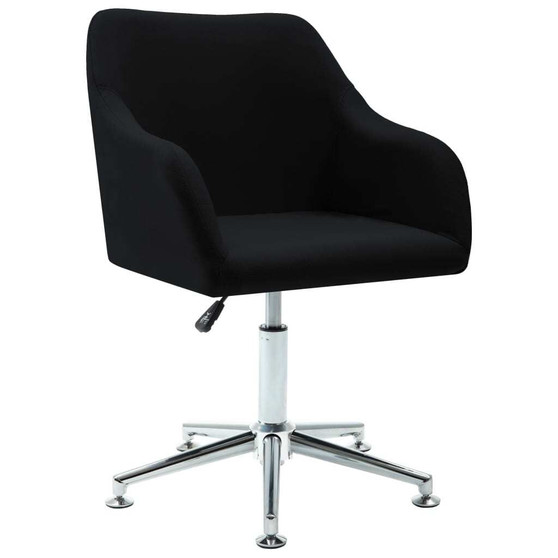 Office Chair Black Polyester, Plywood, Steel Medium Swivel A949-278511