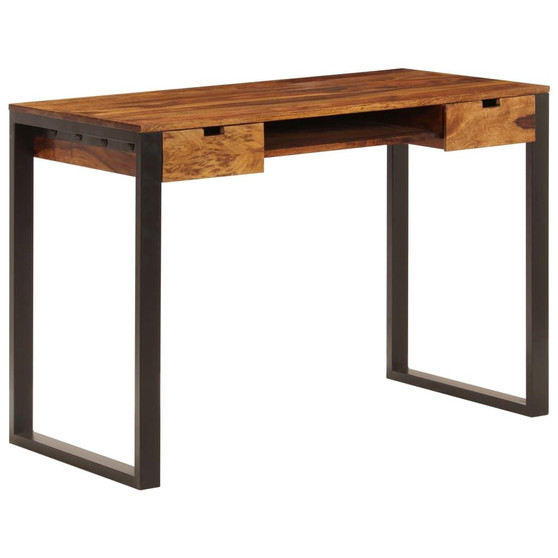  Desk Acacia wood brown, black Acacia wood and powder-coated steel A949-247963