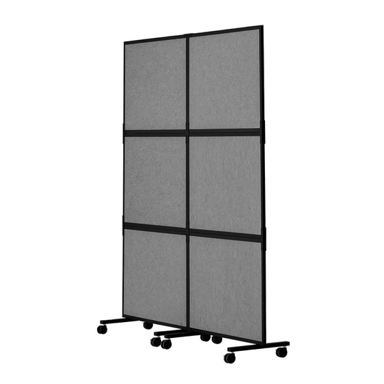 Office Divider, 2 Panel Office Partition, Freestanding Office Divider Wall Partition & Privacy Divi E415-LDSGYPF7266IF1EEWV0