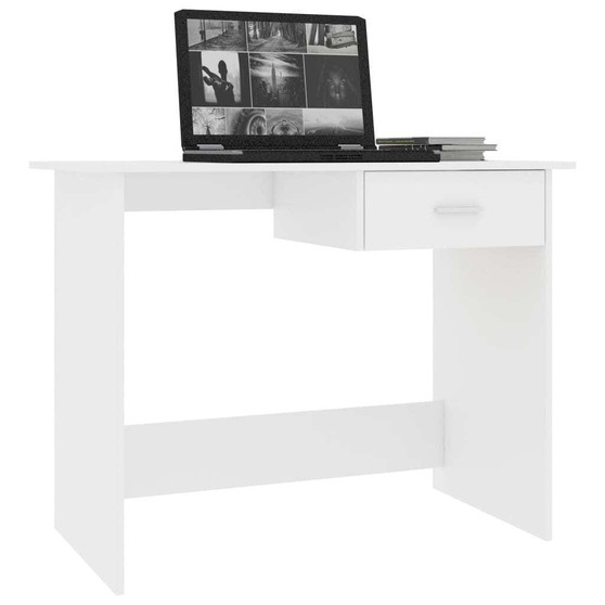 Desk White Engineered wood 39.4x19.7x29.9 in Desk Rectangular A949-800549