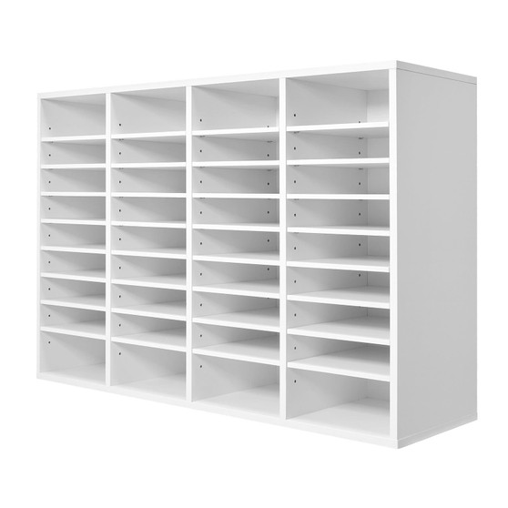 Literature Organizer, 36 Compartments Office Mailbox with Adjustable Shelves, Wooden Mailbox Sorter E415-WJJEKBHB36G9JLW4SV0
