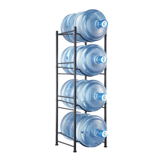 4 Tiers Water Jug Holder, 5 Gallon Water Bottle Holder, Single Row Water Bottle Rack for 4 Bottles, E415-5JLTZSSTSTZCF6NSEV0