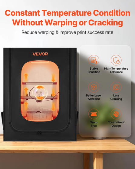 3D Printer Enclosure, Dustproof Waterproof Large Oxford Cloth 3D Printer Tent, Constant Temperature E415-3DDYJZRTWQWTUY5RY001V9