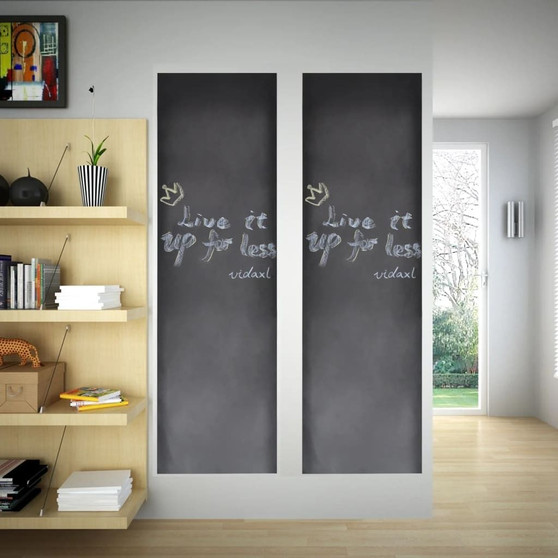  Wall Sticker Blackboard 2'x9.8' 2 Rolls with Chalks A949-140899