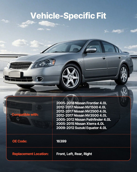 Catalytic Converter, Compatible with Nissan Frontier NV1500 NV2500 NV3500 Pathfinder Xterra/Suzuki  E415-ZYCHZHQRCNISGCRAQ001V0