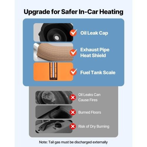 Diesel Air Heater, 8 kW DC12-24V, Fast Heating Diesel Parking Heater with Remote Control and Square E415-ZCJRQDC12V8KM839A001V9