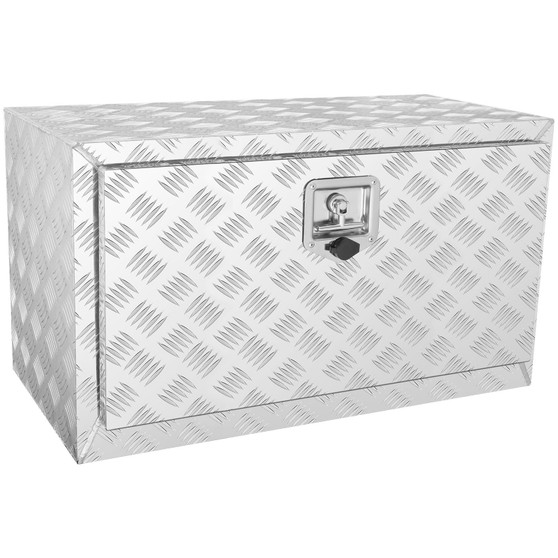  Underbody Truck Box, 30"17"18" Pickup Storage Box, Heavy Duty Aluminum Diamond Plate Tool Box with E415-CDK301718INCHDKRDV0