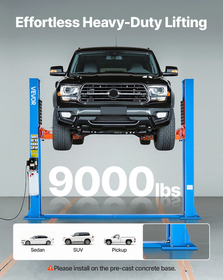 2 Post Lift, 9000 lbs Capacity, 220V 2.95 HP Powerful Motor, Two Post Car Lift Auto Hoist for Sedan E415-SZJSJ70INCHSHTARI001V7