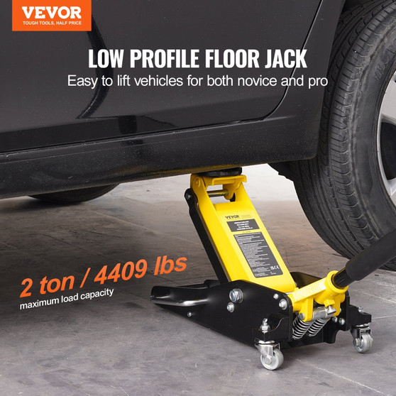 Low Profile Floor Jack 2 Ton (4400 lbs) , Heavy Duty Aluminum Hydraulic Racing Floor Jack, Hydrauli E415-WSQJDLT2TSGBXE4W6V0