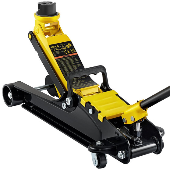 Floor Jack, 2.5 Ton Low Profile Floor Jack, Heavy-duty Steel Racing Floor Jack With Single Piston L E415-DGWSQJDTDG25TNS38V0