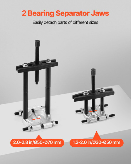 Bearing Puller Kit, 14-Piece 5 Ton Capacity Bearing Separator, Pinion Wheel Bearing Removal Kit wit E415-KPSZCLBQ14PCBQ0XA001V0