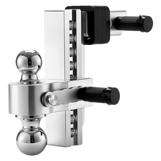 Adjustable Trailer Hitch, 8-Inch Drop Hitch, Tri-Ball Mount for 2-Inch Hitch Receiver, Trailer Ball E415-SQTQJTCB2INCXUHAHV0