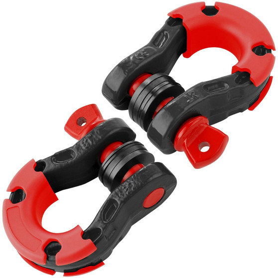 3/4" D-Ring Shackle, 2 Pack Alloy Steel Shackles 66139 lbs (30 Ton) Break Strength with 7/8" Screw  E415-JPXKHSHJG34Y0OPHAV0