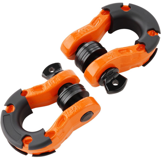 3/4" D-Ring Shackle, 2 Pack Alloy Steel Shackles 66139 lbs (30 Ton) Break Strength with 7/8" Screw  E415-JPXKCSHJG34YVUQMSV0