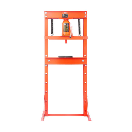 Hydraulic Shop Press, 20 T H-Frame Shop Press with Press Plate & Triangular Support, Stable Garage  E415-QJDSQCJYLJWSY5V9OV0