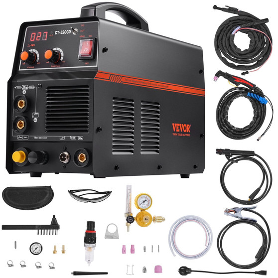 3 in 1 Plasma Cutter Welder Machine, CT-520GD TIG/MMA Plasma Cutter Combo Machine, 50A Non-Touch Pi E415-DGNQHJFJCCT5JWAQZV1