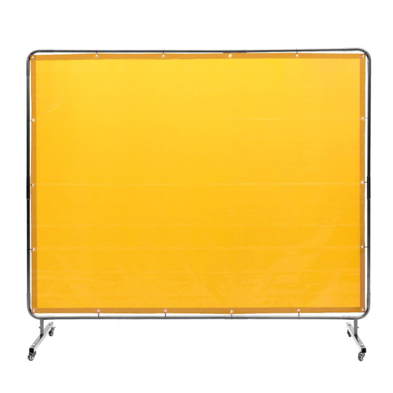 Welding Screen with Frame, 6' x 8' Welding Curtain Screen, Flame-Resistant Vinyl Welding Protection E415-DMSHJPF6X8YC6Z0XNV0