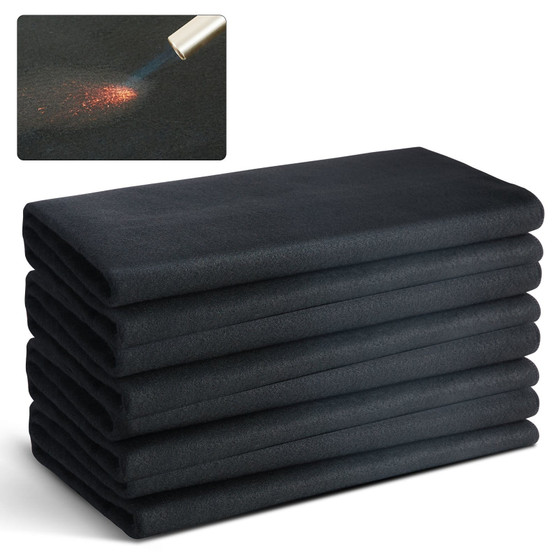 Carbon Felt Welding Blanket 4 Pack, 37" x 36" Flame Retardant Welding Blanket, Up To 1800?°F Heat R E415-TXWDHTHS4JWTYV64QV0