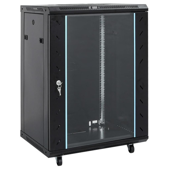 15U Network Cabinet with Swivel Feet 19" IP20 23.6x17.7x33.9" A949-30264
