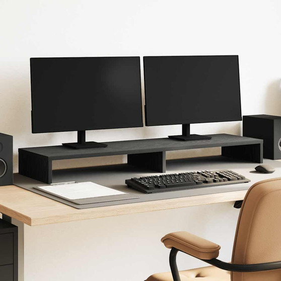 Monitor Stand Black Oak 100x27x10 cm Engineered Wood A949-868084