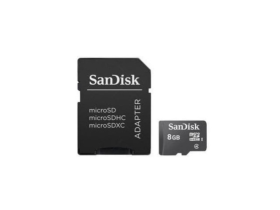 SanDisk MicroSD 8GB Standard Class4 Memory Card with SD Adapter S921-8GMSDad270084ad