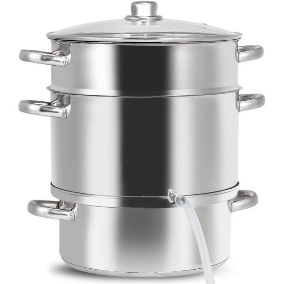 11 Quart Stainless Steel Steamer / Fruit Vegetable Juicer Q280-FRVR1489