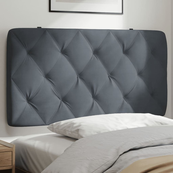 Headboard Cushion Dark grey Velvet (100% polyester) 40.2 in A949-374715