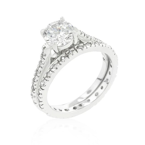 Glistening Engagement Ring Set R599-R08332R-C01