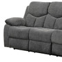 82" Gray Chenille Reclining Sofa With Black Legs N270-491322
