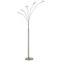 72" Nickel Five Light Led Arc Floor Lamp N270-526279