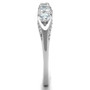 TS198 - Rhodium 925 Sterling Silver Ring with AAA Grade CZ  in Clear A874-TS198