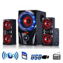 beFree Sound 2.1 Channel Bluetooth Surround Sound Speaker System in Red D970-BFS-99X