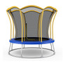 10 Feet Unique Flower Shape Trampoline with Galvanized Steel Frame-Orange B593-TW10082+