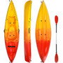 Single Sit-on-Top Kayak with Detachable Aluminum Paddle-Yellow B593-SP37770
