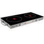 MegaChef Ceramic Infrared Double Electric Cooktop D970-MC-6200IC