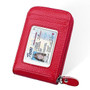Color: Red - Zip Vault RFID Blocker Card Holder And Wallet K290-6115612295203