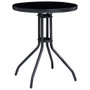  Bistro Set Black Powder-coated aluminum, textilene, glass, steel A949-3070652