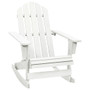 Garden Rocking Chair White Hardwood Medium Garden Rocking Chair