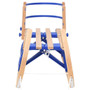  Foldable Sledge with Backrest 43.3" Plywood A949-93700