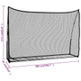  Golf Practice Net Black and Red 120.1"x35.8"x83.9" Polyester A949-93751