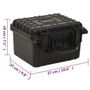 Portable Flight Case Black 10.6"x9.8"x7.1" PP A949-51795