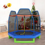 7 Feet Kids Recreational Bounce Jumper Trampoline-Blue - Color: Blue D681-TW10053BL