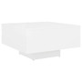 Coffee Table White Engineered Wood 23.6 in x 23.6 in x 12.4 in A949-806885