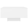 Coffee Table White Engineered Wood 23.6 in x 23.6 in x 12.4 in A949-806885