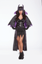 Halloween Wholesalers Malice Queen Costume Black and Purple N274-FC01101031