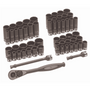 Grey Pneumatic 3/8" Drive 59 Piece Fractional & Metric Duo-Socket Set - 12 Point T398-GRE81259CRD