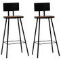 Bar Set Multicolor Solid reclaimed wood and powder-coated steel A949-245394