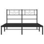 Bed Frame Black Steel Full Bed Frame Rectangular Traditional A949-355266