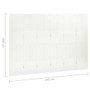 6-Panel Room Divider White 94.5"x70.9" Steel A949-335905