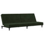 Sofa Bed Dark green Velvet (100% polyester), wood, plastic A949-375734